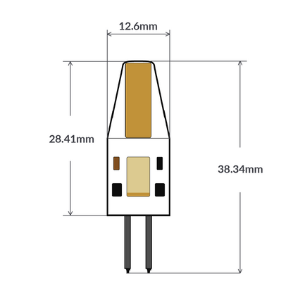 2W/3W G4 Dimmable LED Bi-Pin