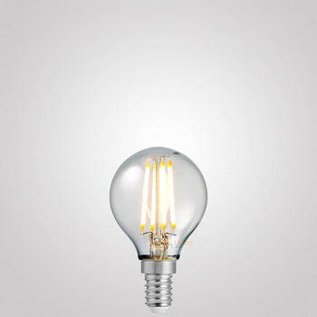 4W 12 VDC Fancy Round Dimmable LED Light Bulb (E14) in Warm White_liquidleds